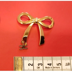 Ozdoba kokardka złota